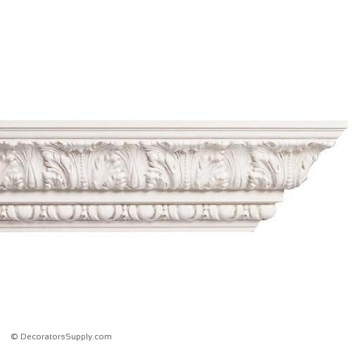 Mon Reale® Crown Moulding-Acanthus w/Egg&Dart-3 3/4"P x 4 7/8"D