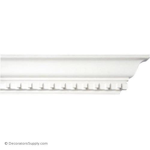 Mon Reale® Crown Moulding-Dentil Crown-3 5/8"P x 4 1/4"D