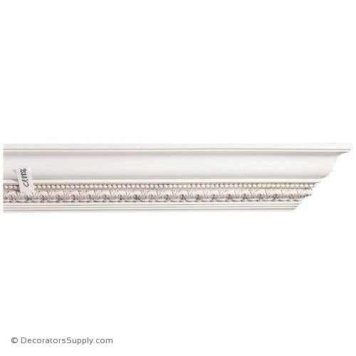 Mon Reale® Crown Moulding-Lamb's Tongue & Bead-4"P x 5 3/4"D