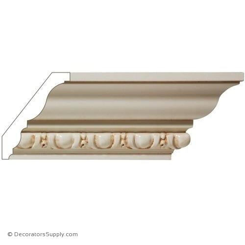 Mon Reale® Crown Moulding Lambs Tongue 5" x 13/16"