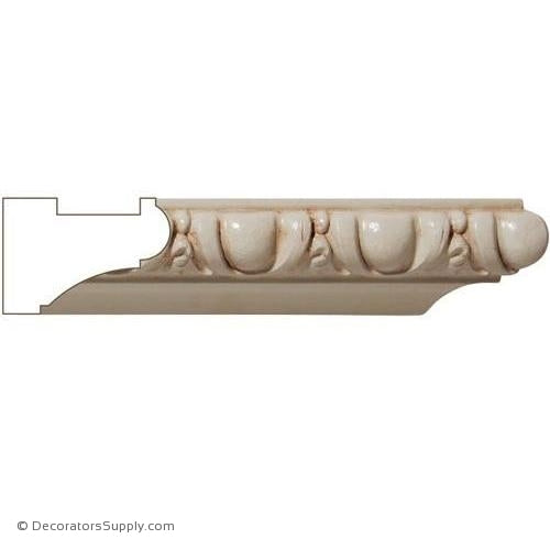 Mon Reale®  Egg & Dart Light Cove - 2 1/2 x 1 3/4