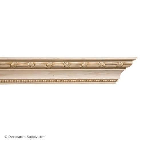 Crown Moulding - Embossed - 3 1/2"Proj x 4 1/8"Drop