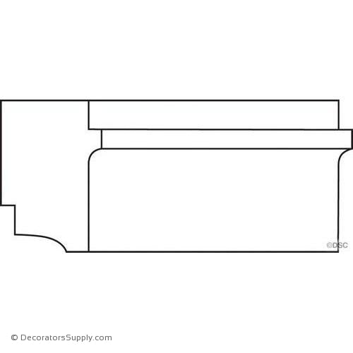 Cove Moulding-Smooth- 1 3/4" x 2 5/8"