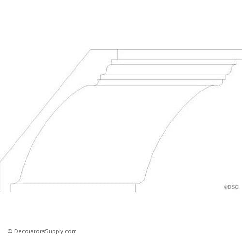 Cove Moulding - Smooth - 1 1/4 x 8 1/2