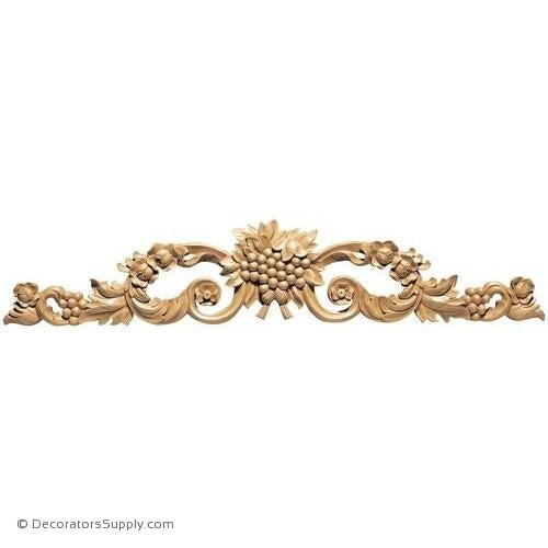 Grape Cluster with Scrolls Wood Applique - (Cherry, Maple & Lindenwood)