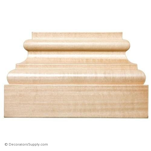 Grand Square Wood Plinth - (Lindenwood)