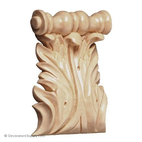 Acanthus Spool Wood Corbel - (Cherry & Maple) - 4 SIZES