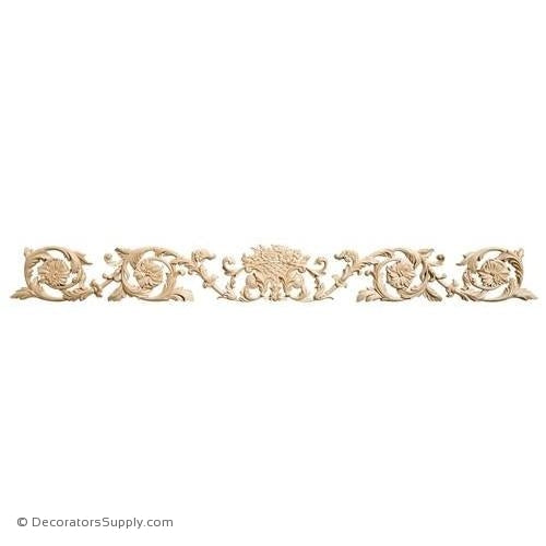 Rinceau Scrolls with Floral Basket Wood Applique - (Cherry & Maple)