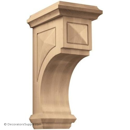 Pinnacle Wood Corbel - (Cherry, Maple, Walnut & White Oak) - 3 SIZES