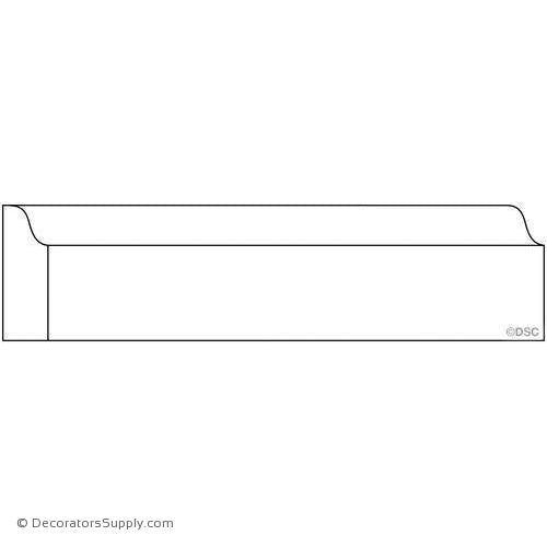 Door Stop Molding - Smooth - 1/2" x 1 1/2" Wide