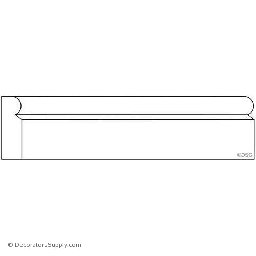 Door Stop Molding - Smooth - 1/2" x 1 1/2" Wide