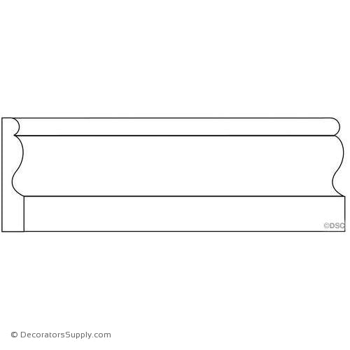 Door Stop Molding - Smooth - 3/8" x 2" Wide