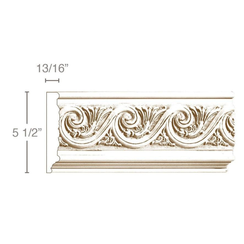 Mon Reale® Frieze Moulding-Vitruvian Wave-13/16" x 5 1/2" W