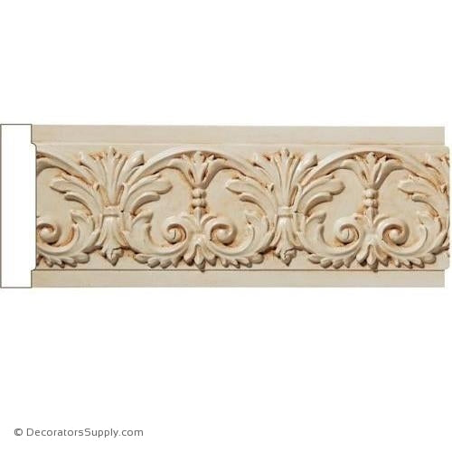 Mon Reale® Md Acan Leaf & Scrolled Bellflowers-1 x 4 1/2