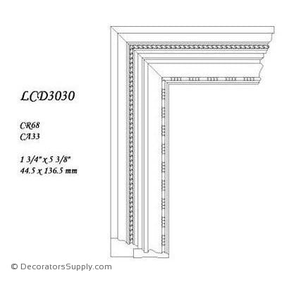 Poplar Large Combo - 1 3/4" x 5 3/8" Wide