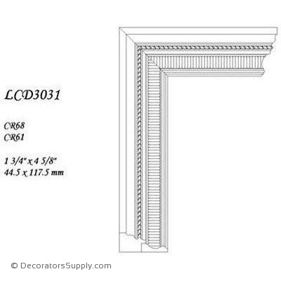Poplar Large Combo - 1 3/4" x 4 5/8" Wide