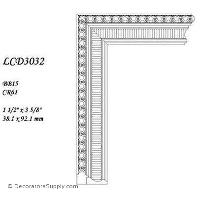 Poplar Large Combo - 1 1/2" x 3 5/8" Wide