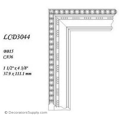 Poplar Large Combo - 1 1/2" x 4 3/8" Wide