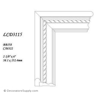 Poplar Large Combo - 2 1/8" x 6 1/4" Wide