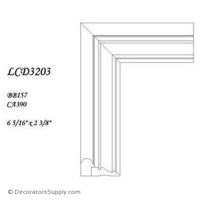 Poplar Large Combo- 2 3/8" x 6 5/16" Wide