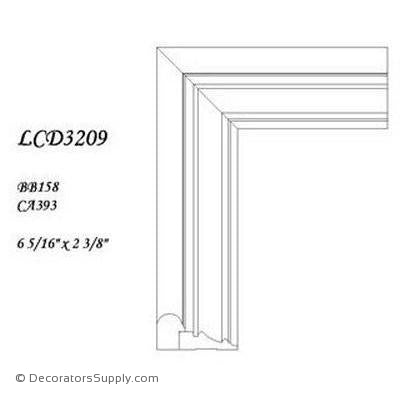 Poplar Large Combo- 2 3/8" x 6 5/16" Wide