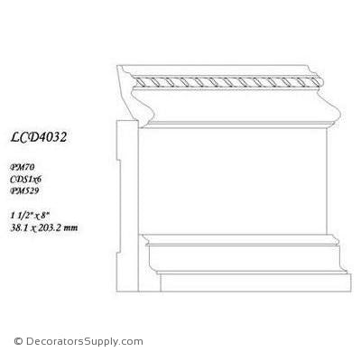 Poplar Large Combo - 1 1/2" x 8" Wide