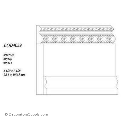 Poplar Large Combo - 1 1/8" x 7 1/2" Wide