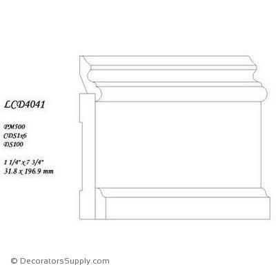Poplar Large Combo - 1 1/4" x 7 3/4" Wide