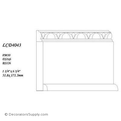 Poplar Large Combo - 1 1/4" x 6 3/4" Wide