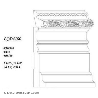 Poplar Large Combo - 1 1/2" x 10 1/4" Wide