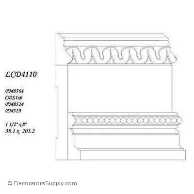 Poplar Large Combo - 1 1/2" x 8" Wide