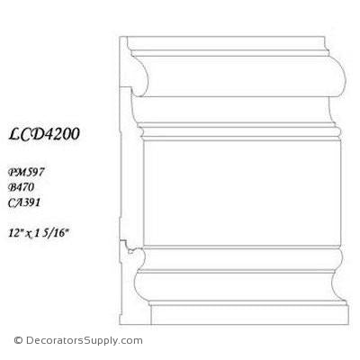 Poplar Large Combo- 1 5/16" x 12" Wide