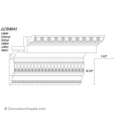 Poplar Large Combo - 5 1/2" proj x 10 1/2" drop