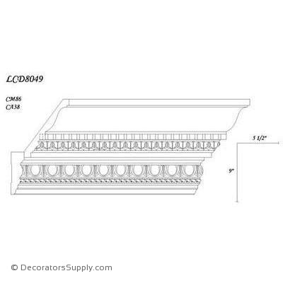 Poplar Large Combo - 5 1/2" proj x 9" drop
