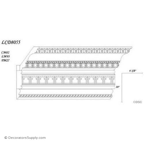Poplar Large Combo - 4 3/8" proj x 10" drop