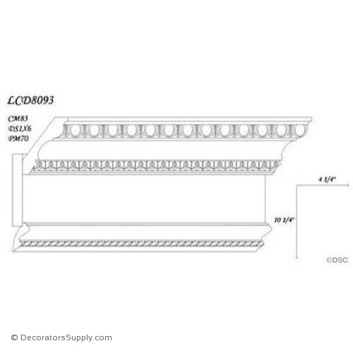 Poplar Large Combo - 4 1/4" proj x 10 1/2" drop