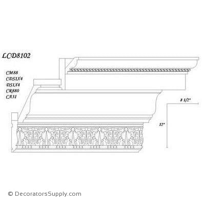 Poplar Large Combo - 8 1/2" proj x 12" drop