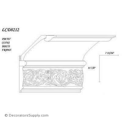 Poplar Large Combo- 7 11/16" proj x 11 7/8" drop