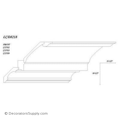 Poplar Large Combo- 11 7/16" proj x 9 3/8" drop