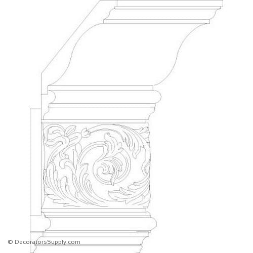Poplar Large Combo 17 3/4" x 6 1/8" Wide