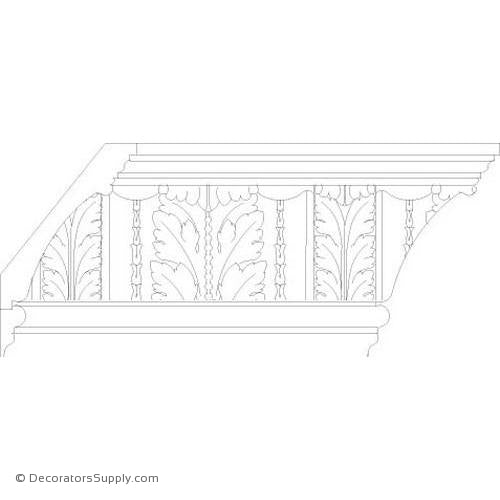 Poplar Large Combo - 5 3/8" Proj x 8 3/8" Drop