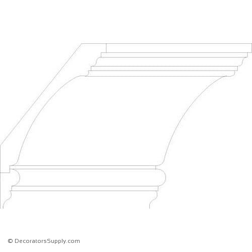 Poplar Large Combo - 5 3/8" Proj x 8 3/8" Drop