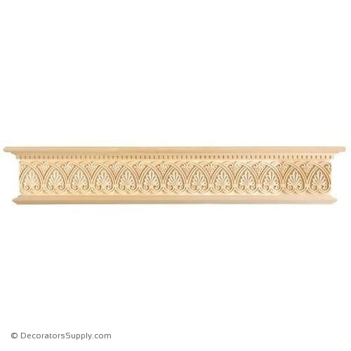 Lindenwood Mantel Shelf - 70"W x 8"D x 12"H, Bot. D = 5 3/4"