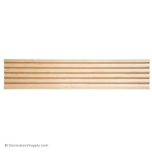 5" Fluted Pilaster - (8' increments)