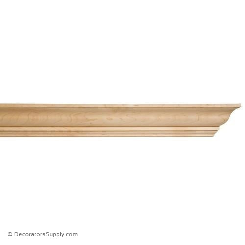 2-1/2" Md Traditional Crown (8' increments)