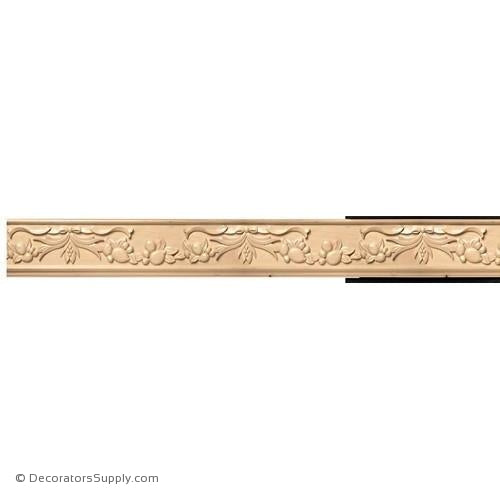5-1/4" Wide - Large Sicilian Frieze (8' increments)