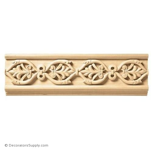 3-1/2" Wide - Running Palmette Frieze (8' increments)