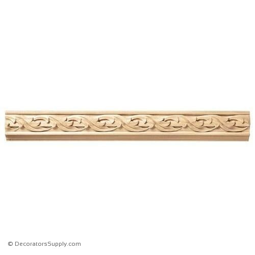 1-1/2" Running Leaf Panel Moulding - (8' increments)