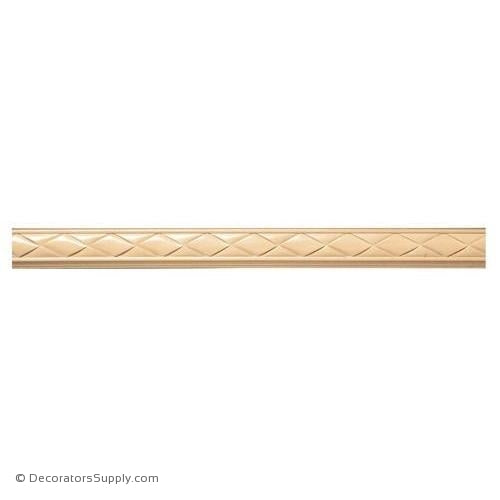 1-1/2" Woven Panel Mould - (8' increments)