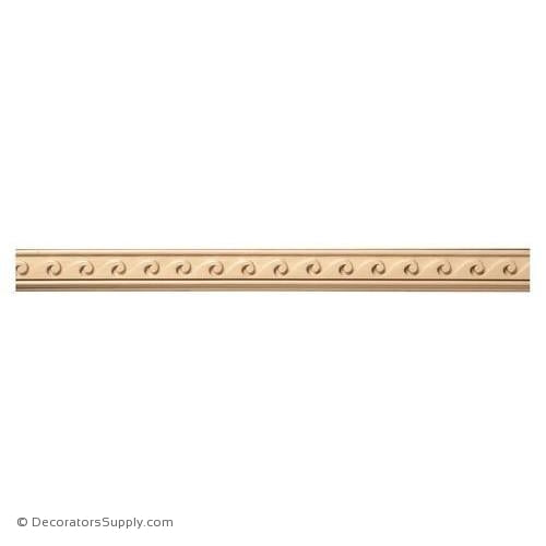 1-1/2" Vitruvian Wave Panel Mould - (8' increments)